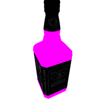 Breakable Whiskey Bottle